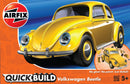 AIRFIX 6023 QUICKBUILD VW BEETLE COLOUR YELLOW PLASTIC MODEL KIT