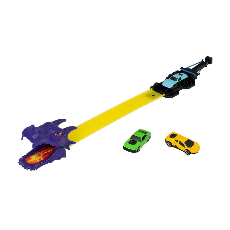 HTI TEAMSTERZ TURBO CITY DRAGON BLAST TRACKSET WITH 3 CARS