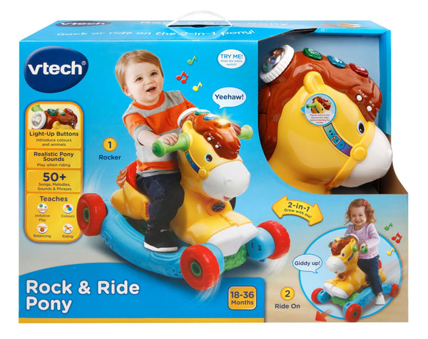 VTECH ROCK & RIDE PONY YELLOW