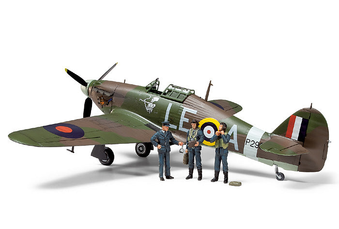 TAMIYA 37011 HAWKER HURRICANE MK. I WITH 3 FIGURES 1/48 SCALE PLASTIC MODEL KIT AIRCRAFT