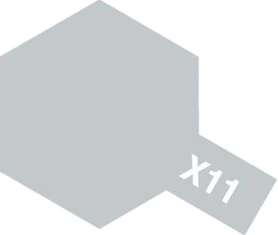 TAMIYA X-11 ACRYLIC CHROME SILVER PAINT 10ML