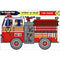MELISSA AND DOUG COLOR-A-MAT FIRE ENGINE DOUBLE SIDED