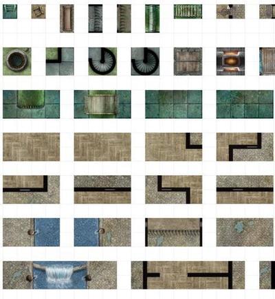 HASBRO DUNGEONS AND DRAGONS DUNGEON TILES REINCARNATED CITY