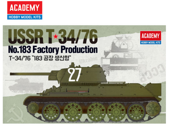 ACADEMY 13505 USSR T-34/76 1:35 PLASTIC MODEL KIT