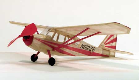 DUMAS 205 CITABRIA 7.5 INCH WINGSPAN RUBBER POWERED WOODEN FLYING MODEL PLANE