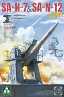 TAKOM 2136 RUSSIAN NAVY SA-N-7 AND SA-N-12 2 IN 1 GADFLY SAM 1/35 SCALE MISSILE PLASTIC MODEL KIT