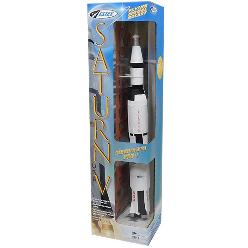 ESTES 2160 SATURN V 1:200 SCALE COMMEMORATIVE EDITION APOLLO 11 BEGINNER MODEL ROCKET KIT WITHOUT ENGINE AND LAUNCH STAND