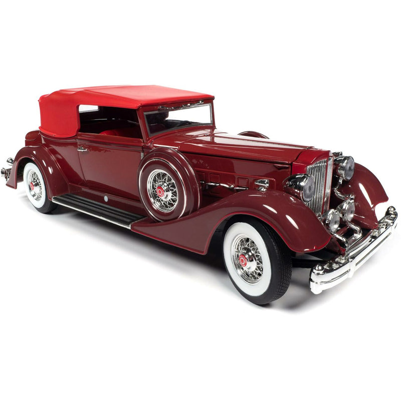 AUTO WORLD AW271 1934 PACKARD V12 VICTORIA SOFT TOP DIECAST MODEL 1/18 SCALE