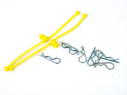 DU-BRO 2247 BODY KLIP RETAINER YELLOW CLIP HOLDER 2 PACK DUBRO CLIP