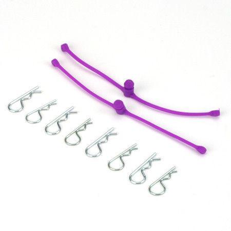 DU-BRO 2250 -  BODY KLIP RETAINER IN PURPLE (BODY -KLIPS INCLUDED)