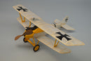 DUMAS 243 PFALZ D3 18INCH WINGSPAN RUBBER POWERED WOODEN FLYING MODEL PLANE