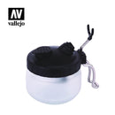 VALLEJO 26005 AIRBRUSH CLEANING POT WITH GLASS LID AND AIRBRUSH HOLDER