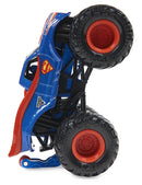 SPIN MASTER MONSTER JAM 6044941 1/64 SCALE DIECAST TRUCK WITH ACCESSORY SUPERMAN WITH WHEELIE BAR