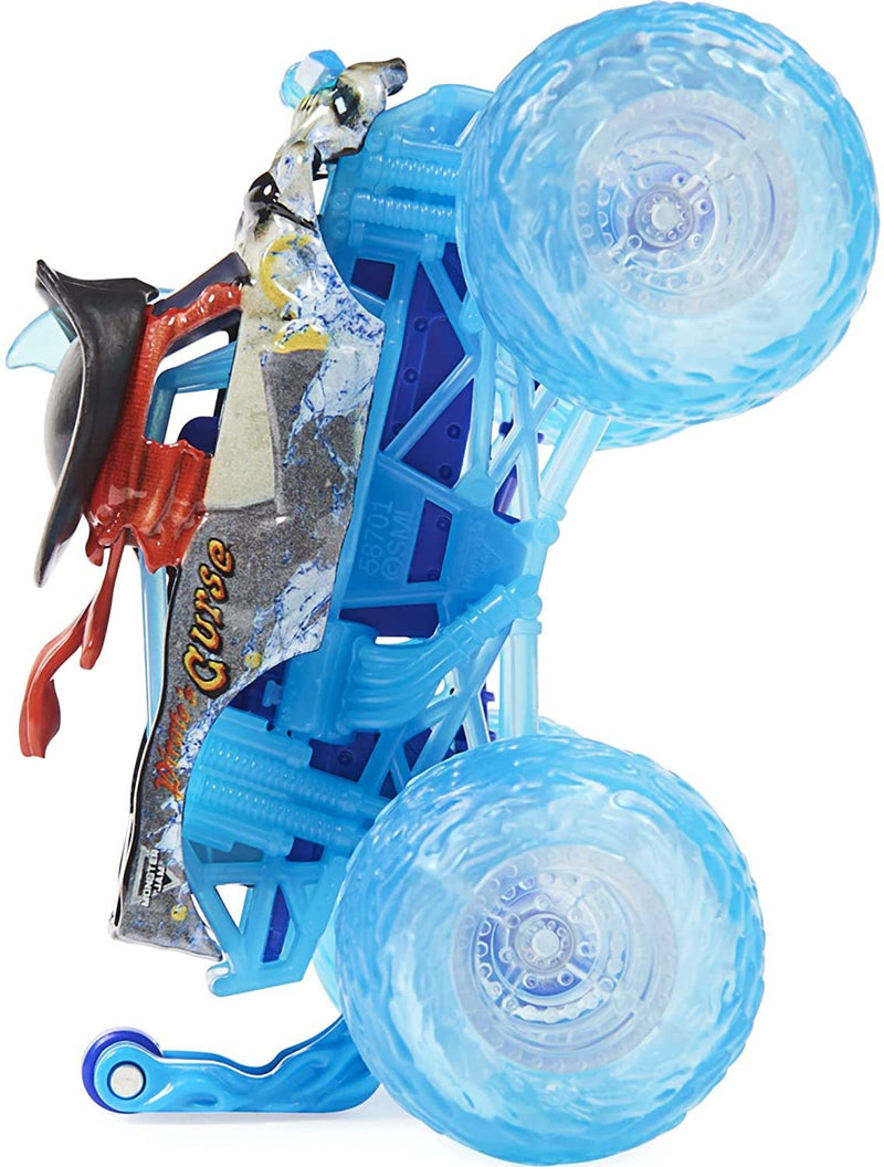 SPIN MASTER MONSTER JAM 6044941 1/64 SCALE DIECAST TRUCK WITH ACCESSORY PIRATES CURSE WITH WHEELIE BAR