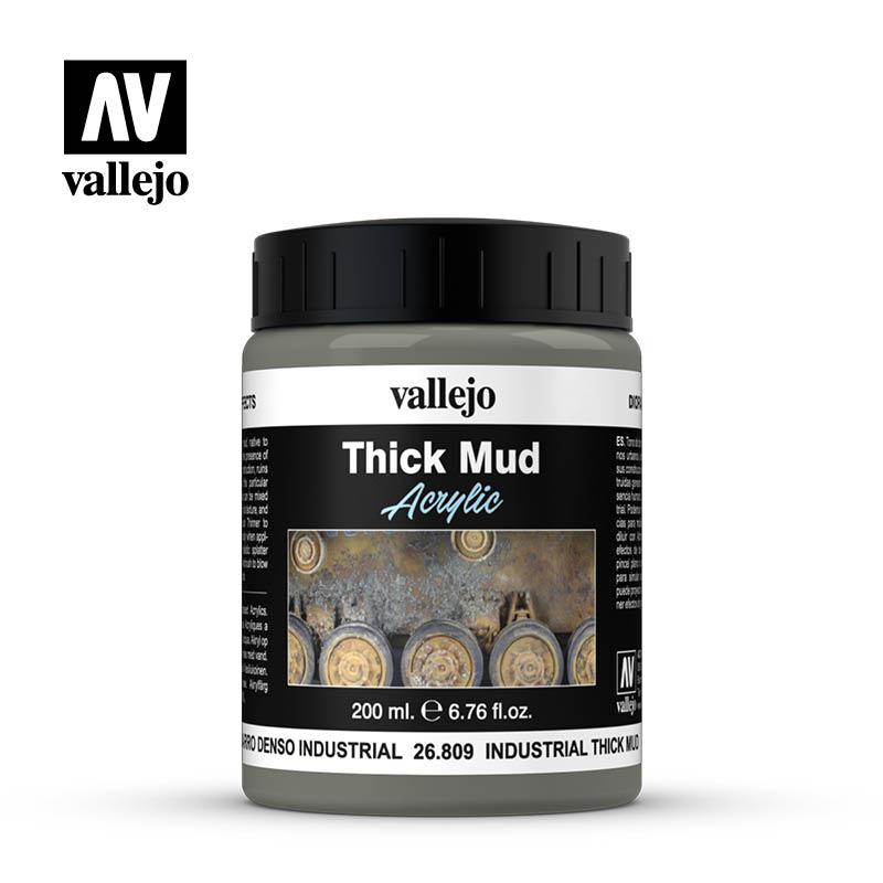 VALLEJO 26.809 DIORAMA EFFECTS THICK MUD ACRYLIC 200ML