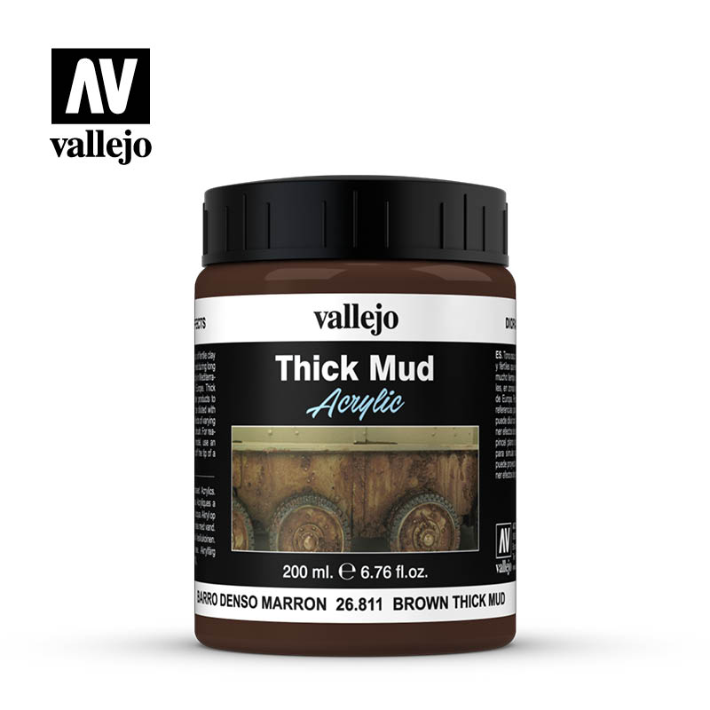 VALLEJO 26811 THICK BROWN MUD 200ML