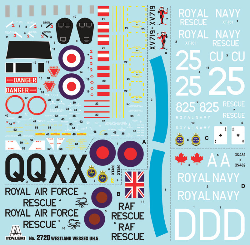 ITALERI 2720 WESSEX UH.5 1/48 SCALE PLASTIC MODEL KIT