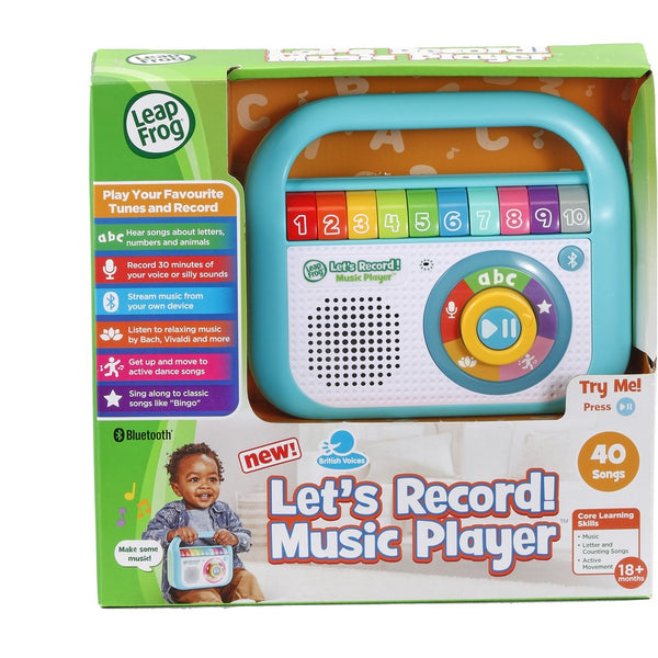 LEAP FROG LETS RECORD MUSIC PLAYER WITH BLUETOOTH FUNCTION