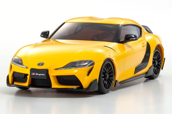 KYOSHO 32626Y 1/24 SCALE MINI-Z AWD MA-020 READYSET TOYOTA GR SUPRA TRD AERO VERSION YELLOW