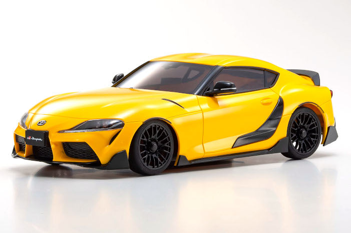 KYOSHO 32626Y 1/24 SCALE MINI-Z AWD MA-020 READYSET TOYOTA GR SUPRA TRD AERO VERSION YELLOW