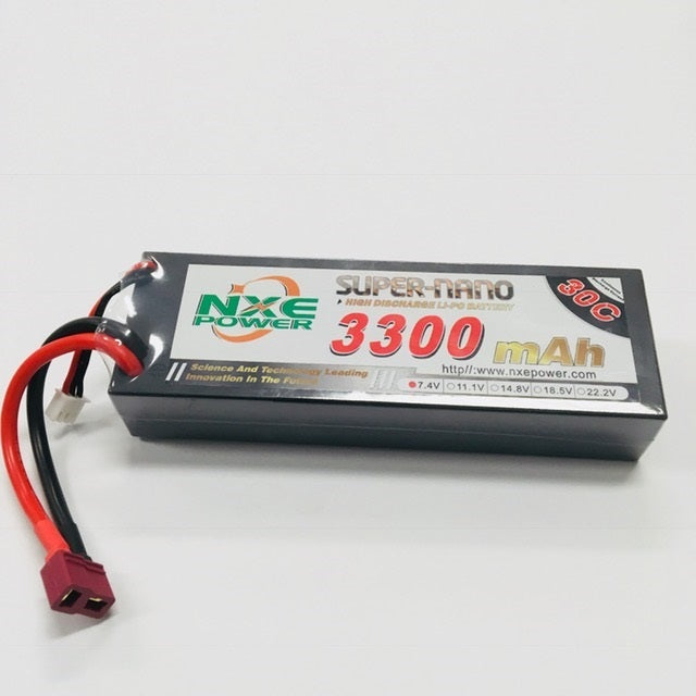 NXE 7.4V 3300MAH 30C HARD CASE LIPO BATTERY WITH DEANS PLUG STORE PICK UP ONLY