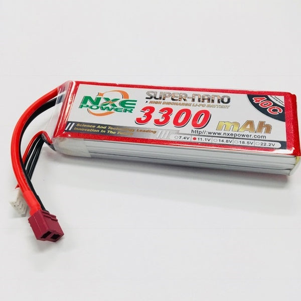 NXE 11.1V 3S 3300MAH 40C SOFT CASE LIPO BATTERY WITH DEANS CONNECTION STORE PICK UP ONLY