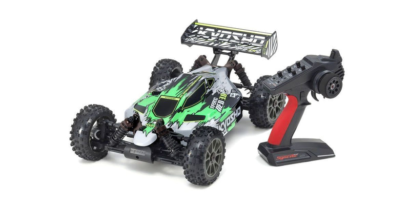 KYOSHO 34108T1 1:8 EP 4WD INFERNO NEO 3.0 VE READYSET GREEN REMOTE CONTROL CAR BATTERY AND CHARGER NOT INCLUDED