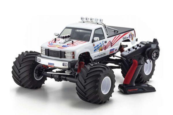 KYOSHO 34257 1/8 USA-1 VE 4WD MONSTER TRUCK BRUSHLESS READYSET WITH KT-231P+ READY TO RUN RC MONSTER TRUCK