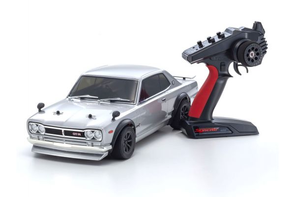 KYOSHO 34425T1 1/10 EP 4WD FAZER MK2 NISSAN SKYLINE 2000GT-R KPGC10 SILVER READY TO RUN REMOTE CONTROL CAR