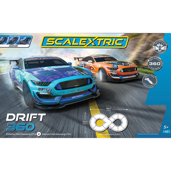 SCALEXTRIC C1421S DRIFT 360 SLOT CAR RACE SET