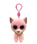 TY BEANIE BOOS FIONA CAT PINK PLUSH CLIP