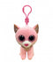 TY BEANIE BOOS FIONA CAT PINK PLUSH CLIP