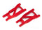 TRAXXAS 3655L SUSPENSION ARMS RED FRONT/REAR (LEFT AND RIGHT) HEAVY DUTY (2)