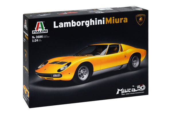 ITALERI 3686 LAMBORGHINI MIURA MODEL CAR 1/24 PLASTIC MODEL KIT