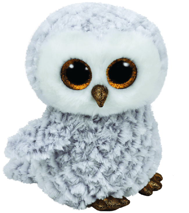 TY BEANIE BOOS OWLETTE WHITE OWL MEDIUM