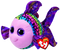 TY BEANIE BOOS FLIPPY THE MULTICOLOURED FISH MEDIUM