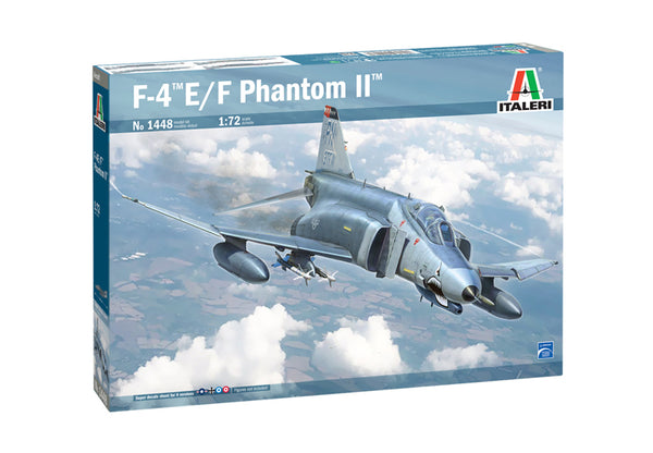 ITALERI 1448 F-4  E/F PHANTOM II 1/72 SCALE PLASTIC MODEL KIT