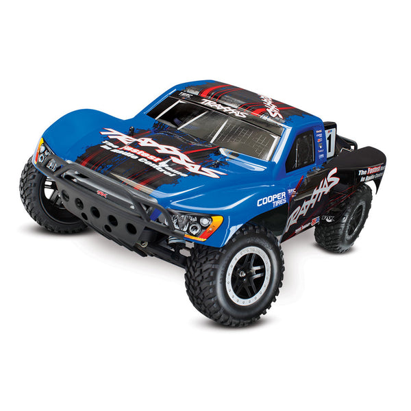 TRAXXAS 58076-4 SLASH VXL 2WD BLUE BRUSHLESS VELINEON TQI 2.4G BATTERY AND CHARGER NOT INCLUDED