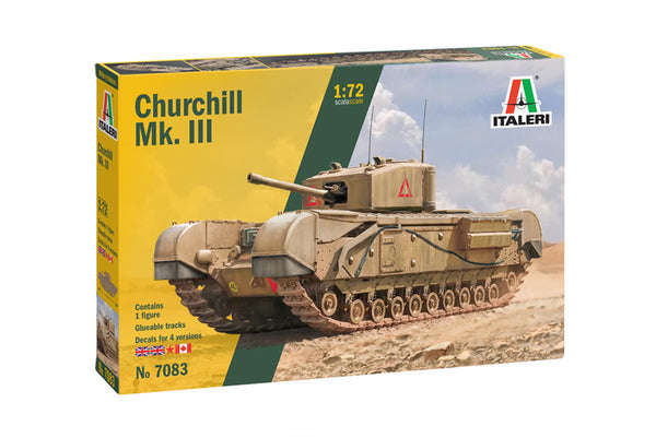 ITALERI 7083 CHURCHILL MK.III TANK 1/72 SCALE PLASTIC MODEL KIT