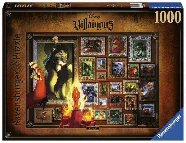 RAVENSBURGER 165247 DISNEY VILLAINOUS SCAR 1000PC JIGSAW PUZZLE