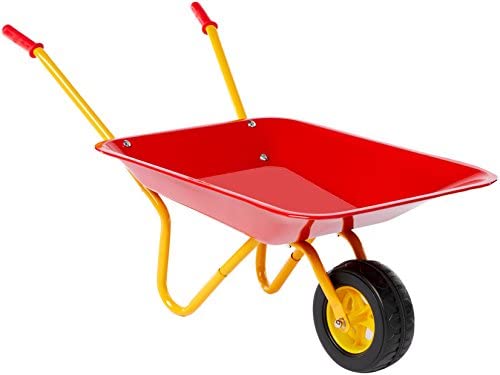 LITTLE BLOKES METAL WHEEL BARROW RED