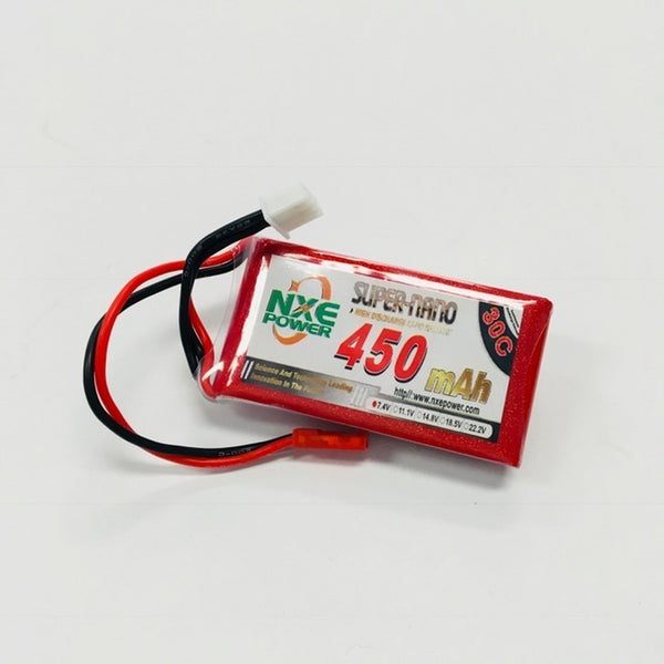 NXE POWER 7.4V 450MAH 30C SOFT CASE BATTERY WITH JST PLUG