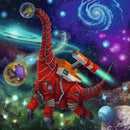 RAVENSBURGER 051274 DINOSAURS IN SPACE 3X49PC JIGSAW PUZZLE