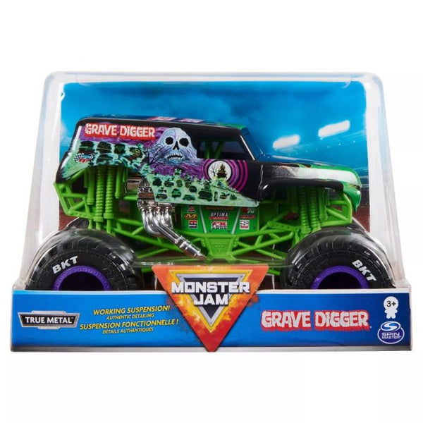 SPIN MASTER MONSTER JAM TRUE METAL GRAVE DIGGER 1:24 DIECAST TRUCK