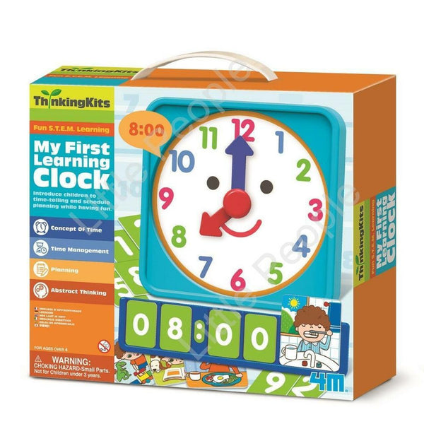 4M THINKING KITS - MY  FIRST LEARNING CLOCK - STEM