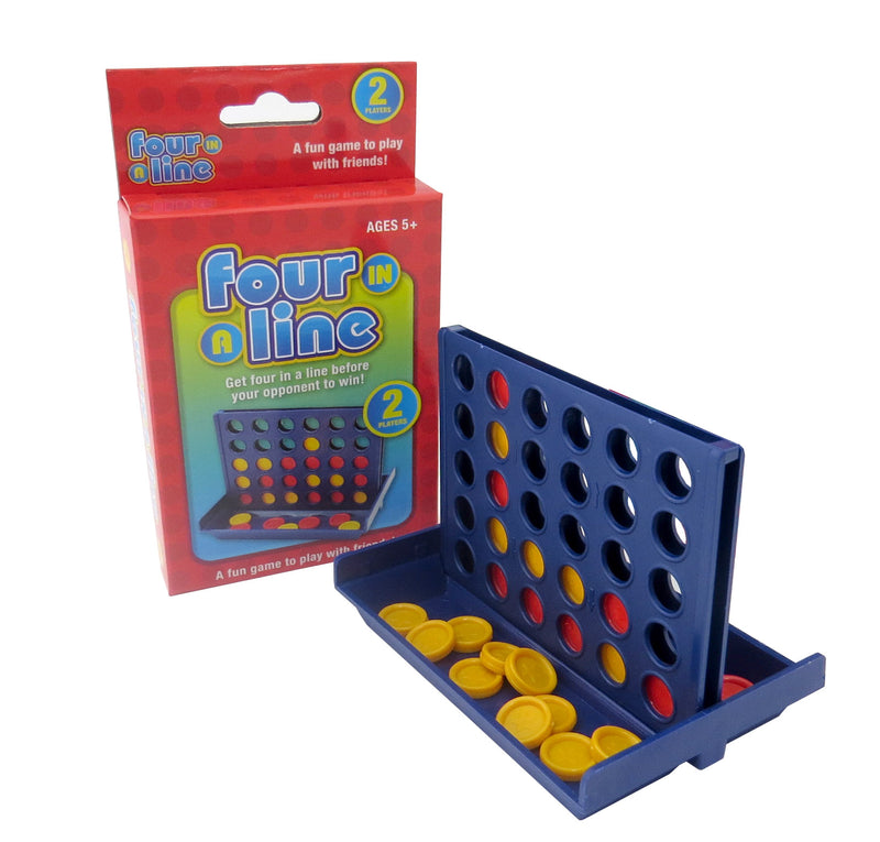 FOUR IN A LINE COMPACT TRAVEL GAME