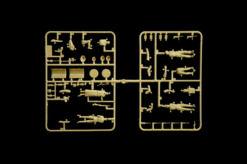 ITALERI 6593 PZ. KPFW. IV F1/F2/G WITH AFRIKA KORPS INFANTRY 1/35 SCALE TANK PLASTIC MODEL KIT