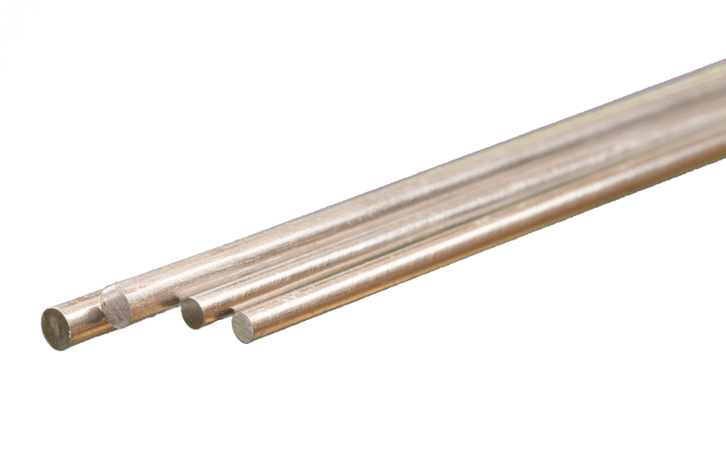 K&S 5070 SMALL ALUMINIUM ROD 4 PIECES 2 SIZES