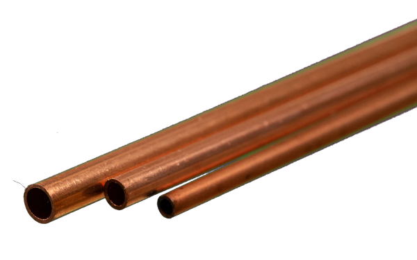 K&S 5077 SMALL COPPER TUBE 3 PIECES 3 SIZES