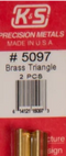 K&S 5097 BRASS TRIANGLE TUBE (2 PIECES)